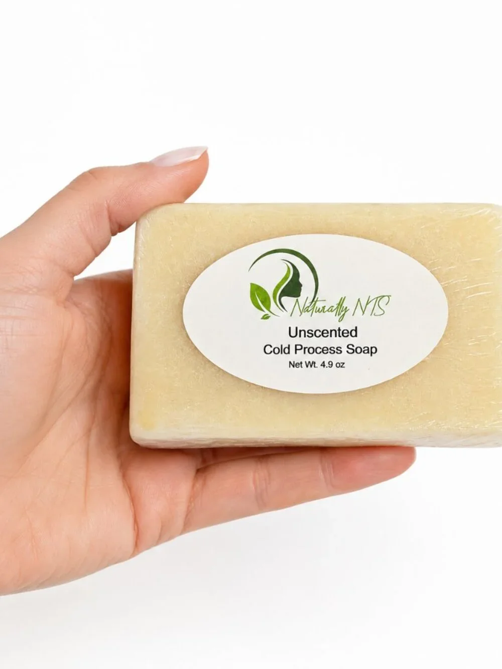 Naturally NTS Unscented Cold Process Soap – 4.9 oz – Cream